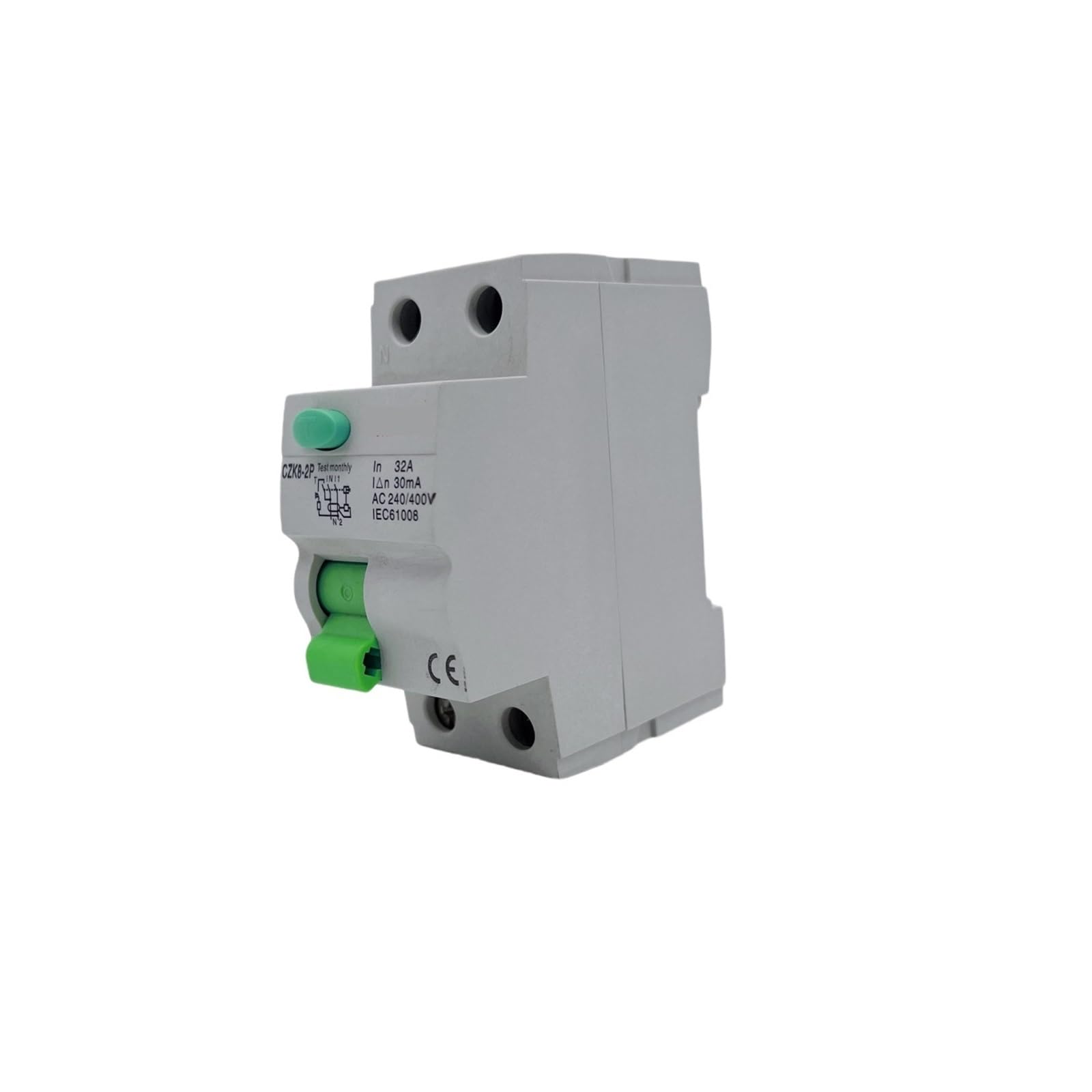 Disjoncteur électromagnétique à courant résiduel, Type 2P 4P 10/30/100/300, 1 pièce, disjoncteur différentiel, interrupteur de sécurité(2P16A100MA,AC Class EC Type)