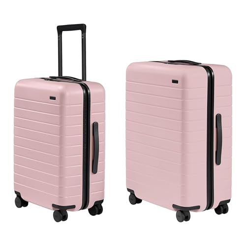 Image of Away Carry-On and Medium Checked Luggage Set - Hardside Suitcase with Spinner Wheels, 22 inch + 26 inch, Blush Pink