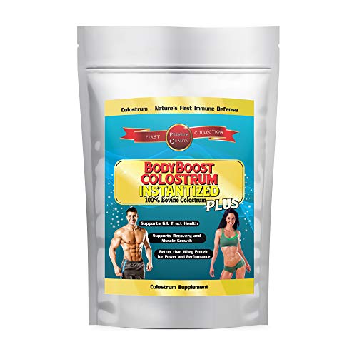 Colostrum Powder 16oz Instantized to Dissolve in Water, 100% Whole 1st Milking, Satisfaction Guaranteed