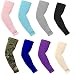 Kmool UV Protection, Compression & Cooling Arm Sleeves for Cycling/Golf/Basketball/ Other Sports （8 pairs)