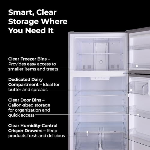 Kenmore 33 in. 20.5 cu. ft. Capacity Refrigerator/Freezer with Full-Width Adjustable Glass Shelving, Humidity Control Crispers, ENERGY STAR Certified, Fingerprint Resistant Stainless Steel on Fridge.com