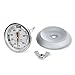 PK Grills Tel-Tru BBQ Grill Thermometer Outdoor Grilling Temperature Gauge Kit, Includes Charcoal/Smoker Thermometer Probe, Wing Nut, and Silver Flashing, PK99085 PK Grills Tel-Tru BBQ Grill Thermometer Outdoor Grilling Temperature Gauge Kit, Includes Charcoal/Smoker Thermometer Probe, Wing Nut, and Silver Flashing, PK99085