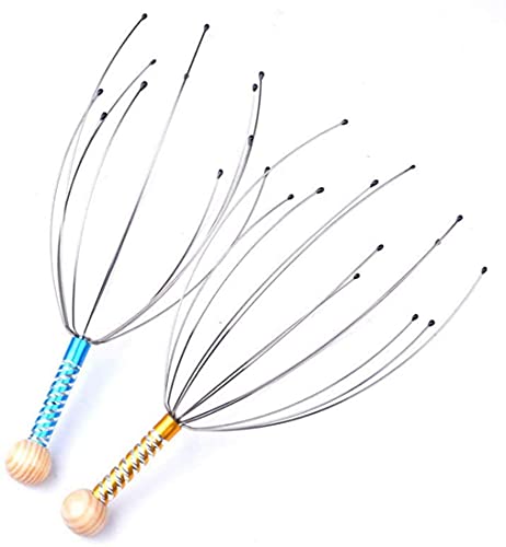 Image of VYAPTI (Pack of 2) Scalp massager, hand head massage, tingling for deep relaxation, hair stimulation and stress relief (2 pieces, random colors)