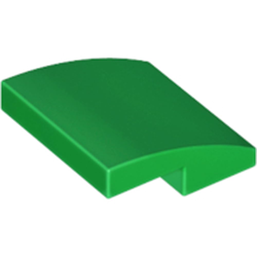 LEGO Slope, Curved 2 x 2 x 2/3, Building Block Part 15068, Part 15068, Choose Your Colour (Green, 10, Bricks) โ image 1