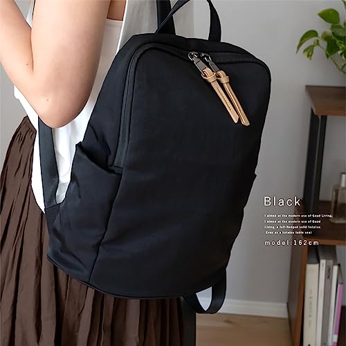 Gratante] Nylon Multifunctional Backpack Women's Commuting Backpack abb-g0007 (black)2