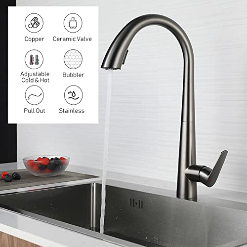 Torneiras de cozinha giratórias de 360 ° com 2 modos de pulverização Torneiras de pia de banheiro de