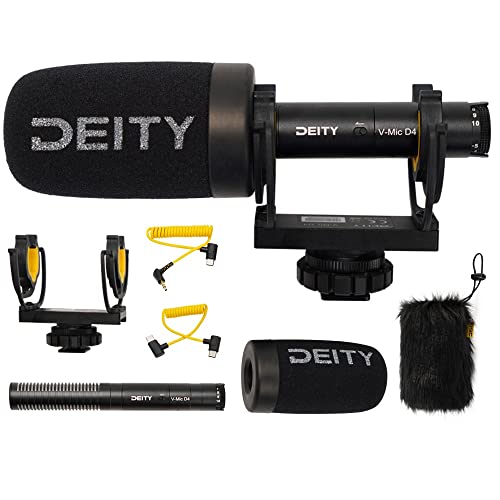 Image of Deity Microphone V-Mic D4,Professional External Camera Video Microphones,Shotgun Mic with Shock Mount Supports USB-C Digital Output for PCs for Cameras Recorders Smartphones Laptops and Tablets