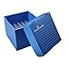 Heathrow Scientific HS120392 True North Polypropylene Flatpack Freezer Box for 15 mL Tubes, Blue, 36 Wells (Pack of 10)