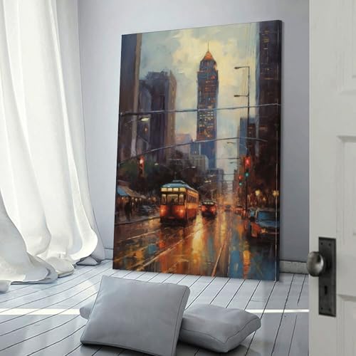 Décoration murale design avec ce tableau moderne salon format 20x30 inch