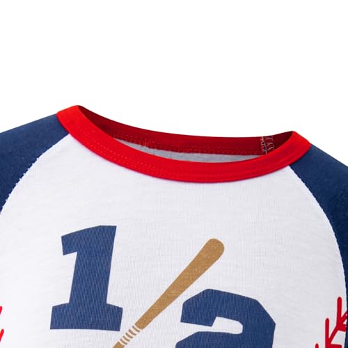 Baby Half Birthday Outfit Boy Funny 1/2 Birthday Baby Boys Romper Happy Birthday Party3