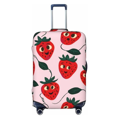 Cute Strawberry Suitcase Cover Fashion Luggage Covers Anti-Scratch Elastic Lightweight Protector For Travel Outdoor X-Large