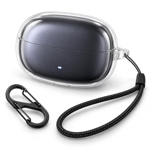 �yNIUQCTIAN�z�ی�P�[�X UGREEN ClipBuds Pro �p �N���A TPU �f�� �C���z���ی�J�o�[ �ϏՌ� ���h�~ ���^ ���������܂܃��C�����X�[�d�\ ��t�ȒP(�N���A)