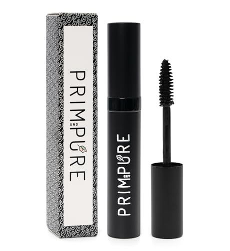 Prim and Pure Natural Mineral Mascara for Women, Teen, Eyeliner, Long Lasting, Black, Blue, Brown, Mineral, Organic