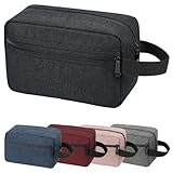DSYSC Travel Toiletry Bag for Women Men, Small Makeup Bag, Water-Resistant Cosmetic Bag, Cosmetic Pouch...
