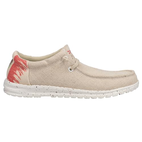 ROPER Mens Hang Loose Patriotic Slip On Casual Shoes - Beige2