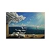 Salvador Dali beroemde schilderkunst De golven boek zeilboot schilderij canvas kunst poster en prints muurkunst voor…