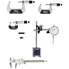Fowler 52-229-780-0 Combo Tool Set with Magnetic Base, Indicator, Dial Caliper, and Micrometer