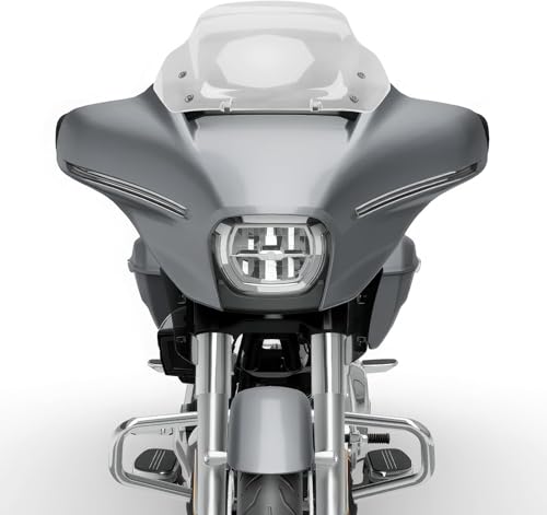 Image of 14 inch Clear Wave Windshield Windscreen Wind Splitter Compatible for Harley Davidson CVO Street Glide FLHXSE 2023-2024, Street Glide FLHX 2024-up