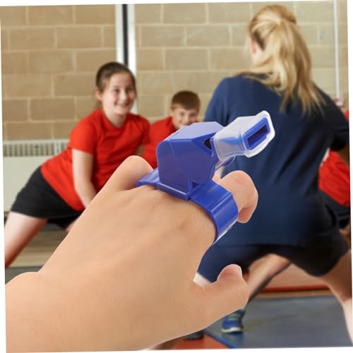 Silbato de Emergencia Azul con Anillo y Cordón miniatura 3
