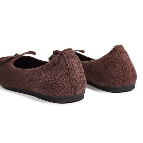 Image of Frank Mully Women's Ballet Flats Round Toe Walking Flats Slip On Work Shoes Knitted Flats Shoes for Woman Soft Lightweight