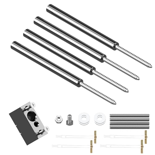 Floating Shelf Hidden Bracket 5" (4 PCS) - Hidden Supports for Wooden Floating Shelves - Drywall Mount or Stud Mount with Included Drill Guide and Steel Hardware