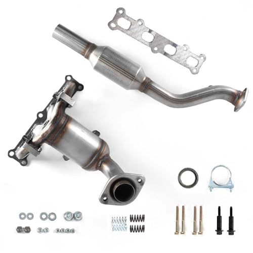 Panidarun Front & Rear Catalytic Converter Kit Compatible with Jeep Compass/Patriot 2007-2017 2.4L (4WD Only), Dodge Caliber 2007-2008 2.4L (EPA Compliant)