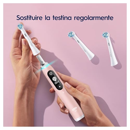 Oral-B iO Gentle Care, Testine di Ricambio per Spazzolino Elettrico, Confezione Da 6 Pezzi, Adatto Per Buca Delle Lettere - Immagine 5