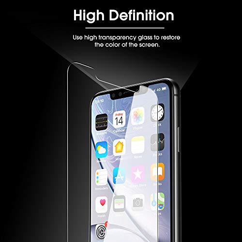 Image of OMOTON 3 Pack Designed for iPhone 11 and iPhone XR Screen Protector (6.1 inch), Enhanced Tempered Glass Protection, Case Friendly Anti Scratch Bubble Free Ultra Resistant