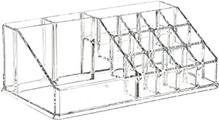 صندوق منظم لتخزين المكياج من الاكريليك الشفاف، حامل طلاء الأظافر وأحمر الشفاه ومستحضرات التجميل، منظم لفرش المكياج، موديل 5643453813