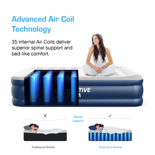 Active Era AB-K1 King Size Air Mattress With Built-In Pump Raised - Premium Elevated Inflatable Mattress Airbed thumb #3