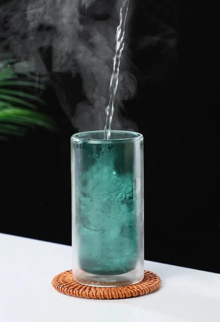 Color Fusion Double Glass Cups