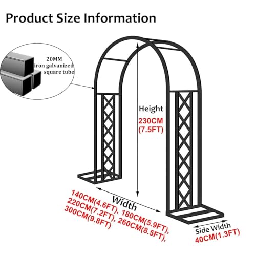 Arche de mariage stable avec base fini le support instable pour vos fêtes