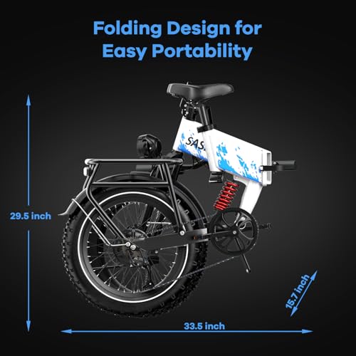 Image of vefreedom 1500W Folding Electric Bike for Adults, 52V 20AH Large Removable Battery E Bike,70 Miles Max Range, 20 inch x4.0 Fat Tire Ebike, Dual Suspension Commute Electric Mountain Bicycle