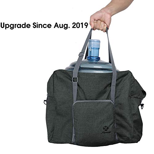 For Spirit Airlines Foldable Travel Duffel Bag Tote Carry on Luggage Sport Gym Duffle for Men and Women (Dark Grey)