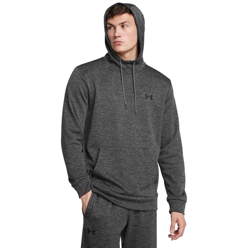 Under Armour Armourfleece Twist Hoodie Felpa con Cappuccio, (025) Castlerock / / Nero, Small Uomo