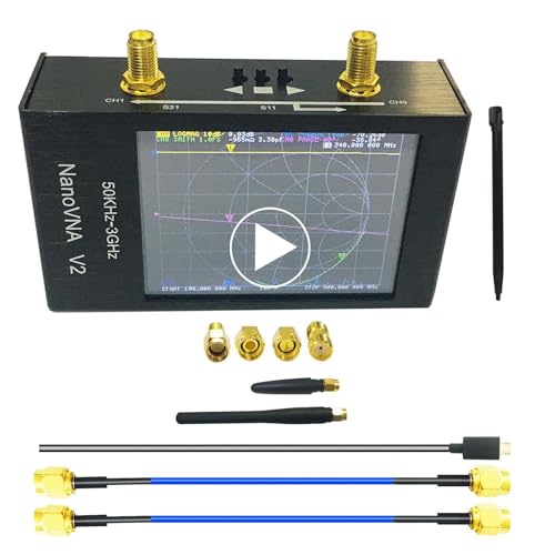 Image of NanoVNA V2 2.8'' 3G SAA2 Vector Network Analyzer 10KHz~3GHz Shortwave HF VHF UHF Measure Antenna Duplexer Filter Aluminum Shell Baterry VSWR Phase Delay (vna 3g 2.8)