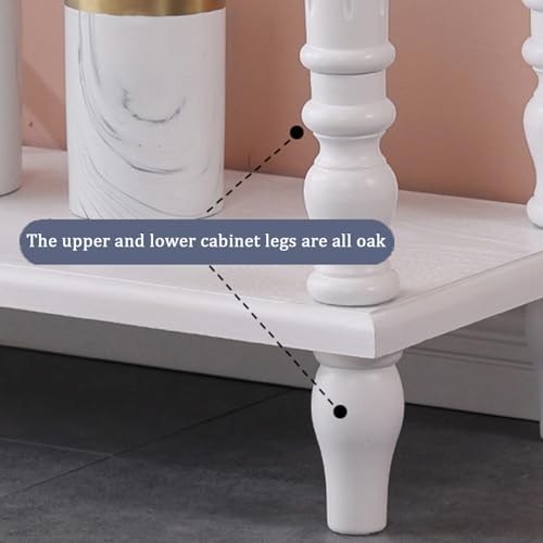 Mesa consola recibidor de 60cm con cajones y patas de madera maciza 5