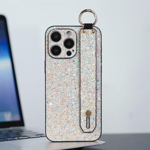 Coque pour iPhone dragonne paillettes silicone souple XR 11 12 13 14 15