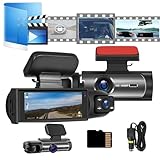 Manutox Sherum Dash Cam, Autopulsex Dash Camera for Cars, High-Definition Night Vision 1080p Car Driving Recorder, Car-Mounted 360-Degree Front and Inside (Only DashCam)