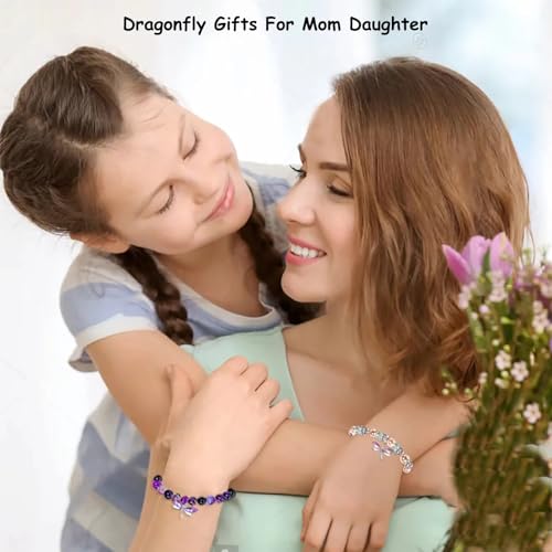 Dragonfly Bracelet for Women & Girls - Dragonfly Charm Jewelry Gift for Mom, Daughter, Wife, Granddaughter & Best Friends3