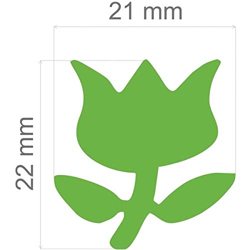 Toke e Crie 5768, Furador Papel e EVA, Jumbo Tulipa com Alavanca 26 mm, Multicolor