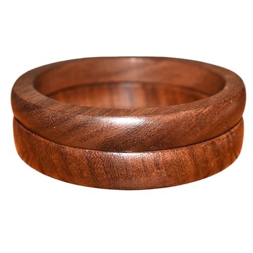 Image of Handmade Natural Wooden BangleHandmade Bracelet Vintage Simple Round Natural Wooden Bracelet Bangle for Women Jewelry.