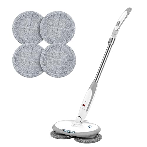Image of Nexlev Electric Mop Home Cleaner | Spin Mop for Home with Cordless Self-Propelling Design | Water Spray Function | LED Cleaning Head | Type-C Rechargeable | 50 Min Runtime | 2 Extra Pads