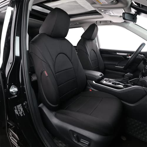 Housses de siège Honda Pilot 2016-2022 sur mesure 3 rangées noir