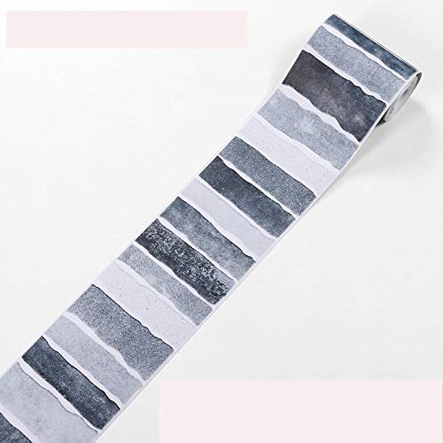 Frise Murale Barres verticales grises Bordure de Papier Peint Papier Peint Autocollant imperméable en PVC Plinthe Autocollant de Salle de Bain Décor Mural10CMX500CM
