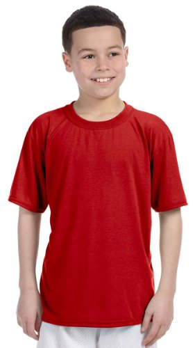 Gildan Camiseta Performance Para Niños G420B -NARANJA S, Naranja, Pequeña