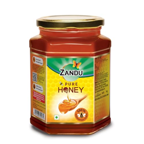 Zandu Pure Honey - 100% Pure - No Added Sugar & adulteration - 1kg