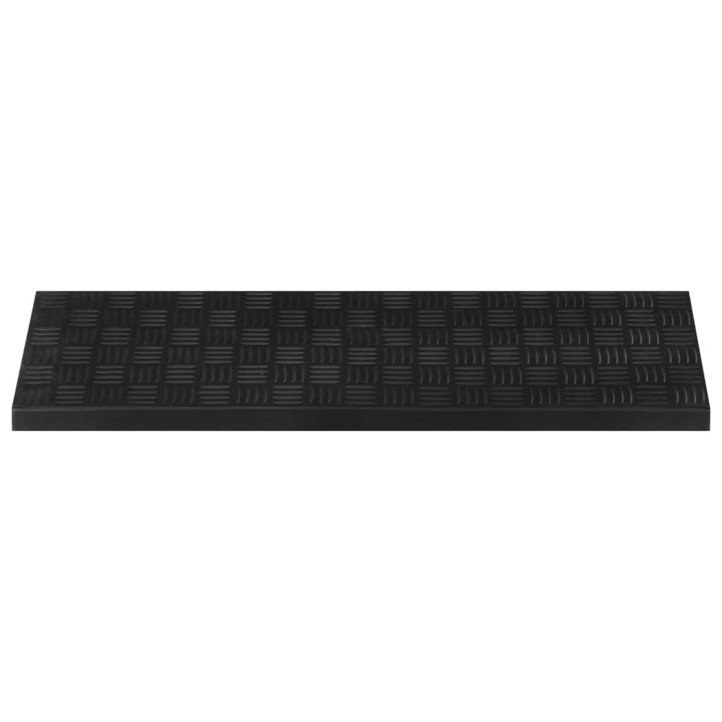 Alfombrillas para escalones, 10 unidades, 25 x 75 cm, goma antideslizante, autoadhesiva, para escaleras de madera, escaleras de piedra, con protección contra pisadas y ruido, seguridad para