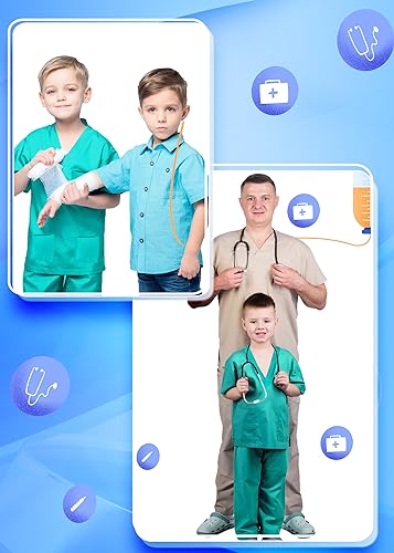 Disfraz Completo Médico Para Niños y Niñas 8-10 Años miniatura 2