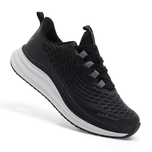 Men's Orthopedic Breathable Running Shoes: Comfort Plantar...